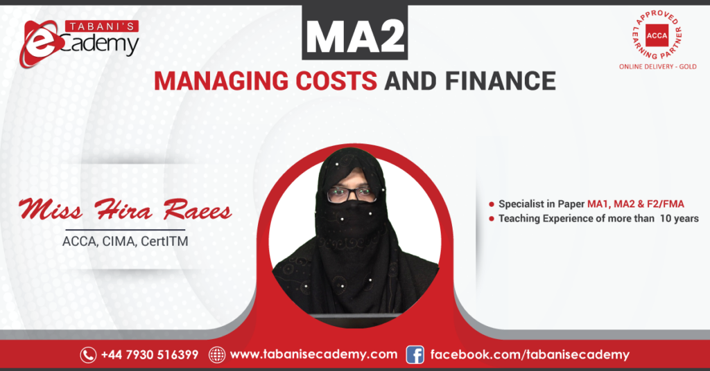 Mis Hira teach a Course Management Accounting in English