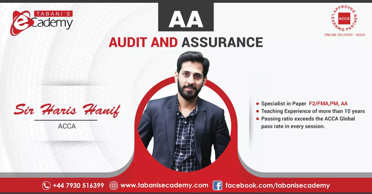AA | Audit and Assurance ACCA Online Course - Illustrating Assurance Skills and Audit Techniques at Tabanisecademy