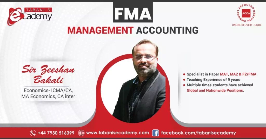 FMA | Management Accounting ACCA Course - Illustrating Financial Management Concepts