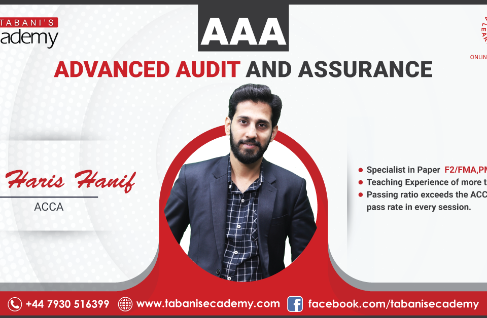 AAA Advanced Audit and Assurance ACCA Course at Tabani's Ecademy
